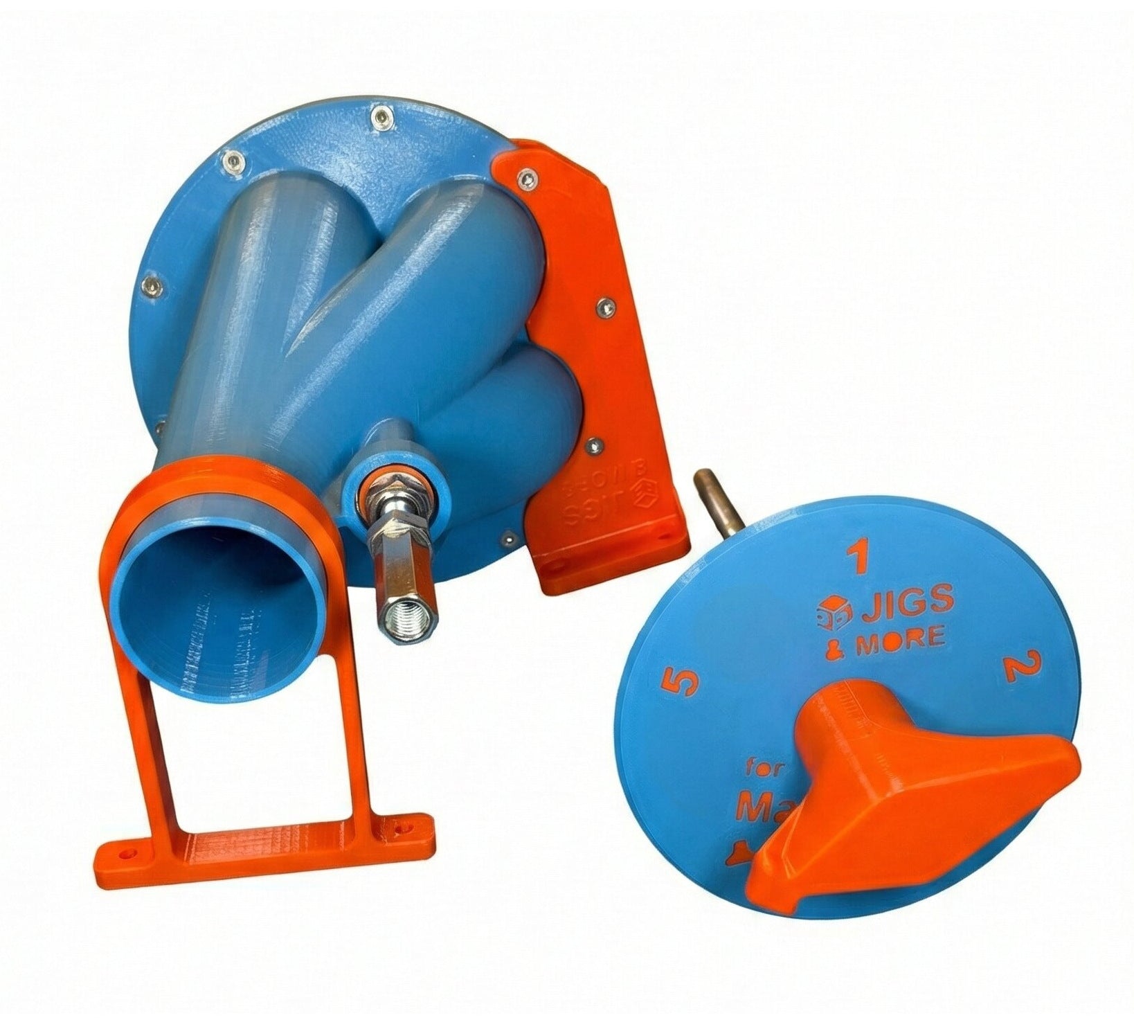 Blastgate in Blau-Orange