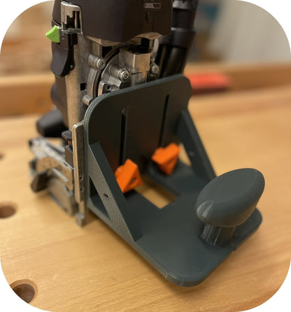 Festool Domino Flansch (Prototyp) mit DF500 - abgesenkt