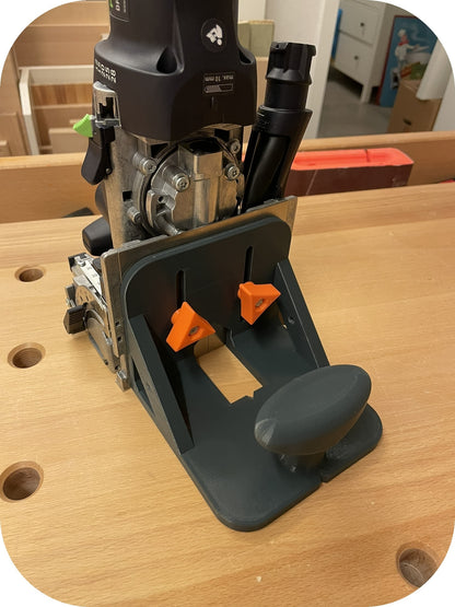 Festool Domino Flansch in Grau-Orange mit DF500