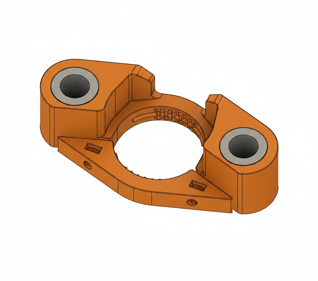 Maschinenflansch für GSR in Orange