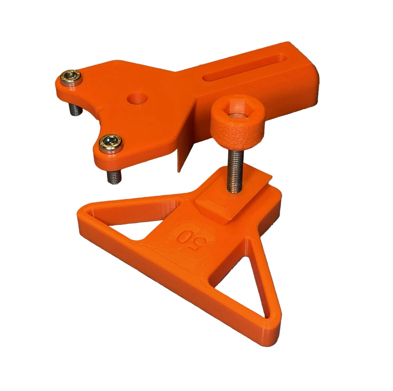 Handgriff und Abstandshalter für Bohrständer in Orange 
