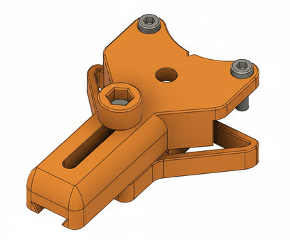 Handgriff und Abstandshalter für Bohrständer in Orange