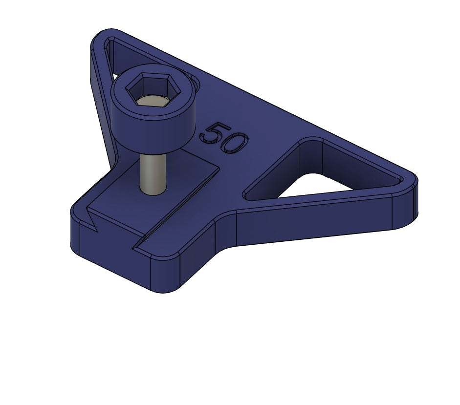 Abstandshalter 0-50 mm für Bohrständer in Blau