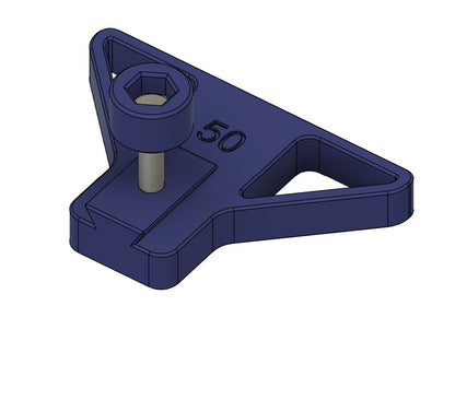 Abstandshalter 0-50 mm für Bohrständer in Blau