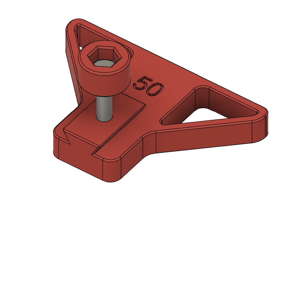 Abstandshalter 0-50 mm für Bohrständer in Rot