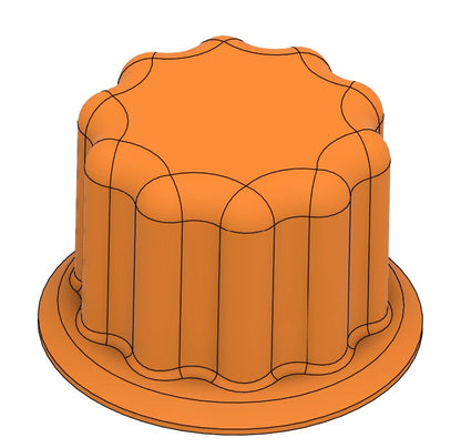 Bench Hole Plug in Orange - ohne Einkerbung