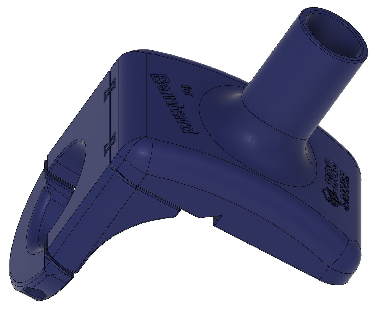Flansch für Exzenter in Blau