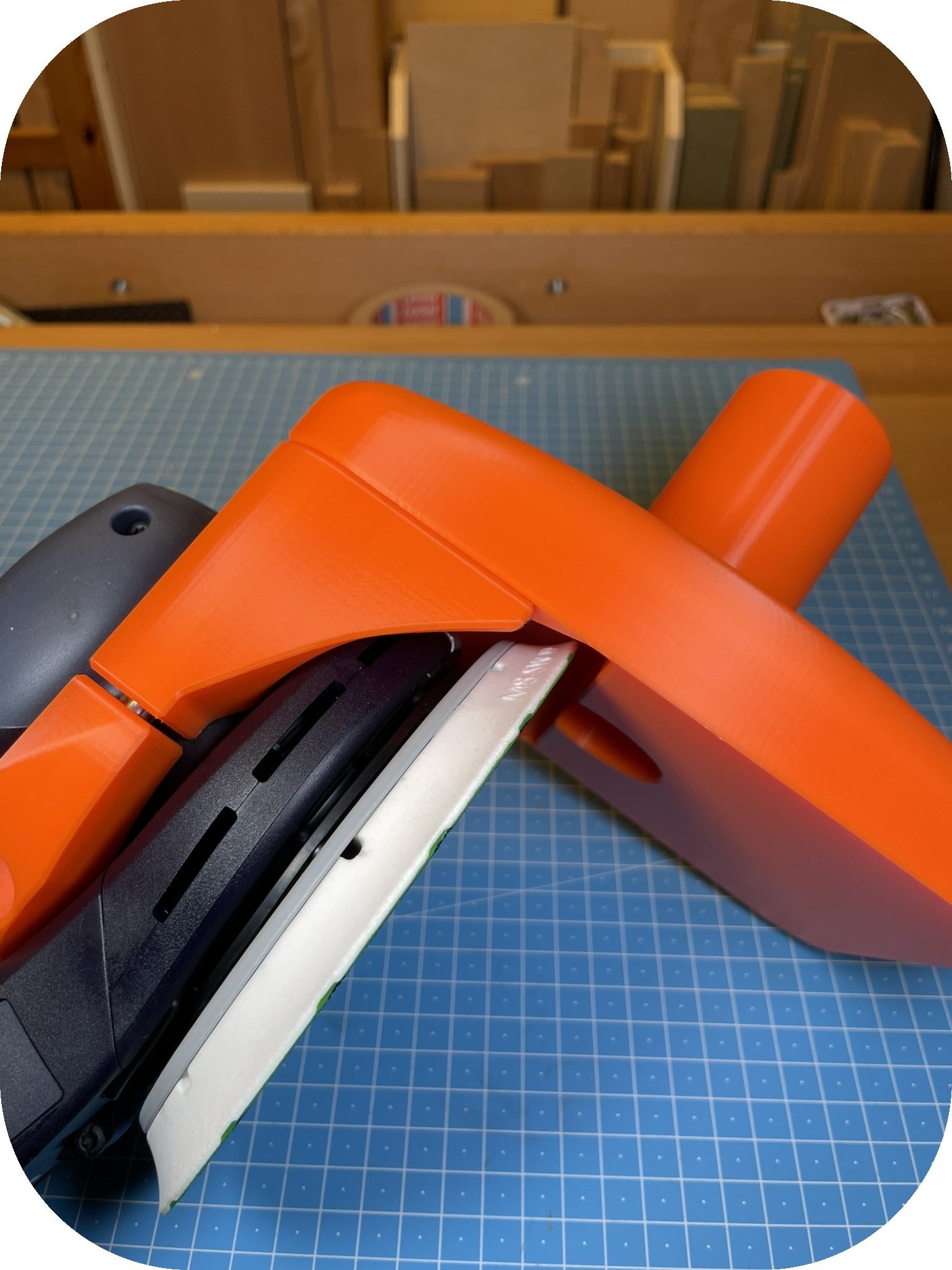 Flansch mit FESTOOL Exzenter - Seitenansicht