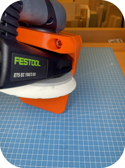 Flansch für FESTOOL Exzenter - Sicht auf Befestigungsschraube