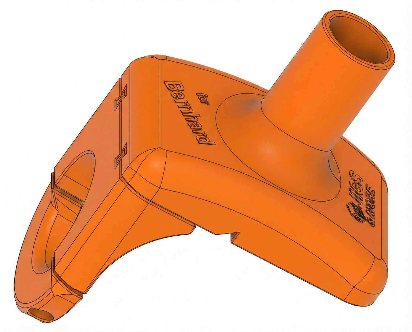Flansch für Exzenter in Orange