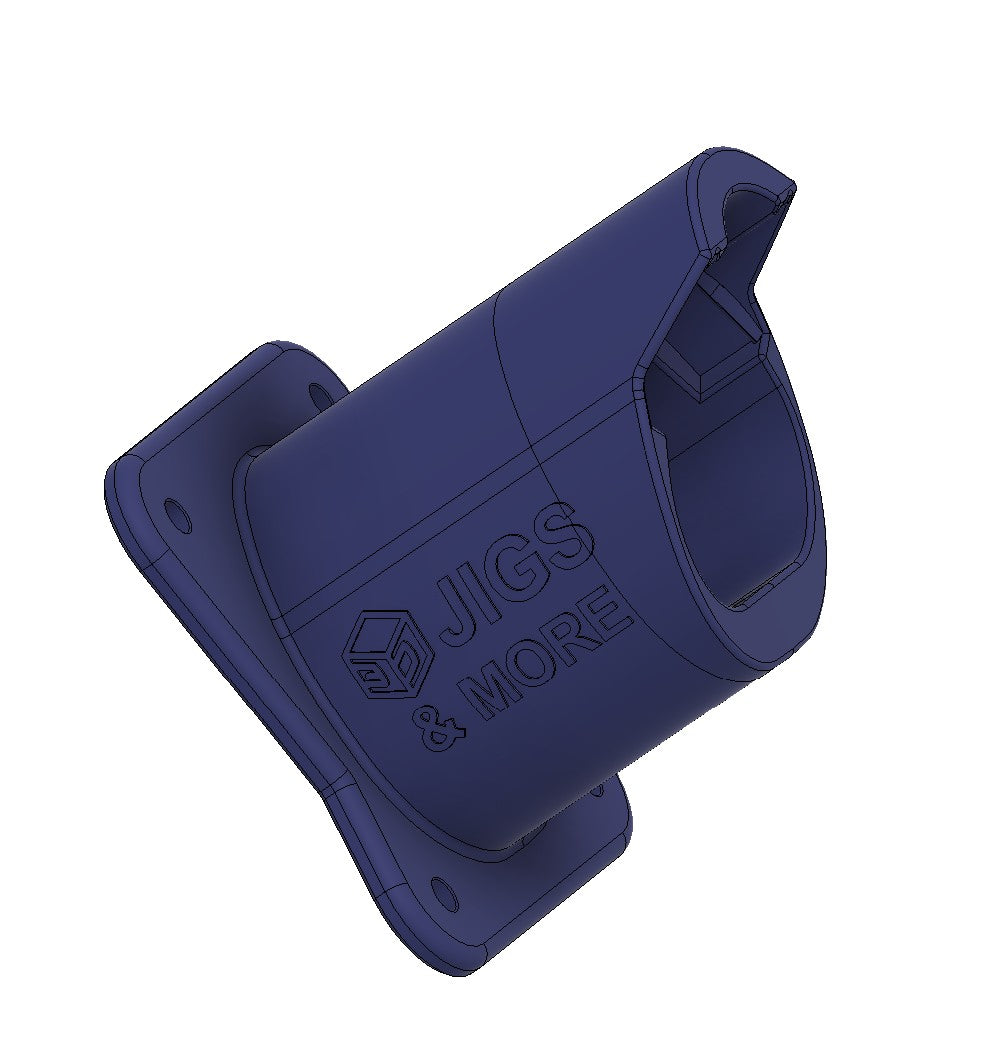 Halter für Milwaukee M12 Akku in Blau