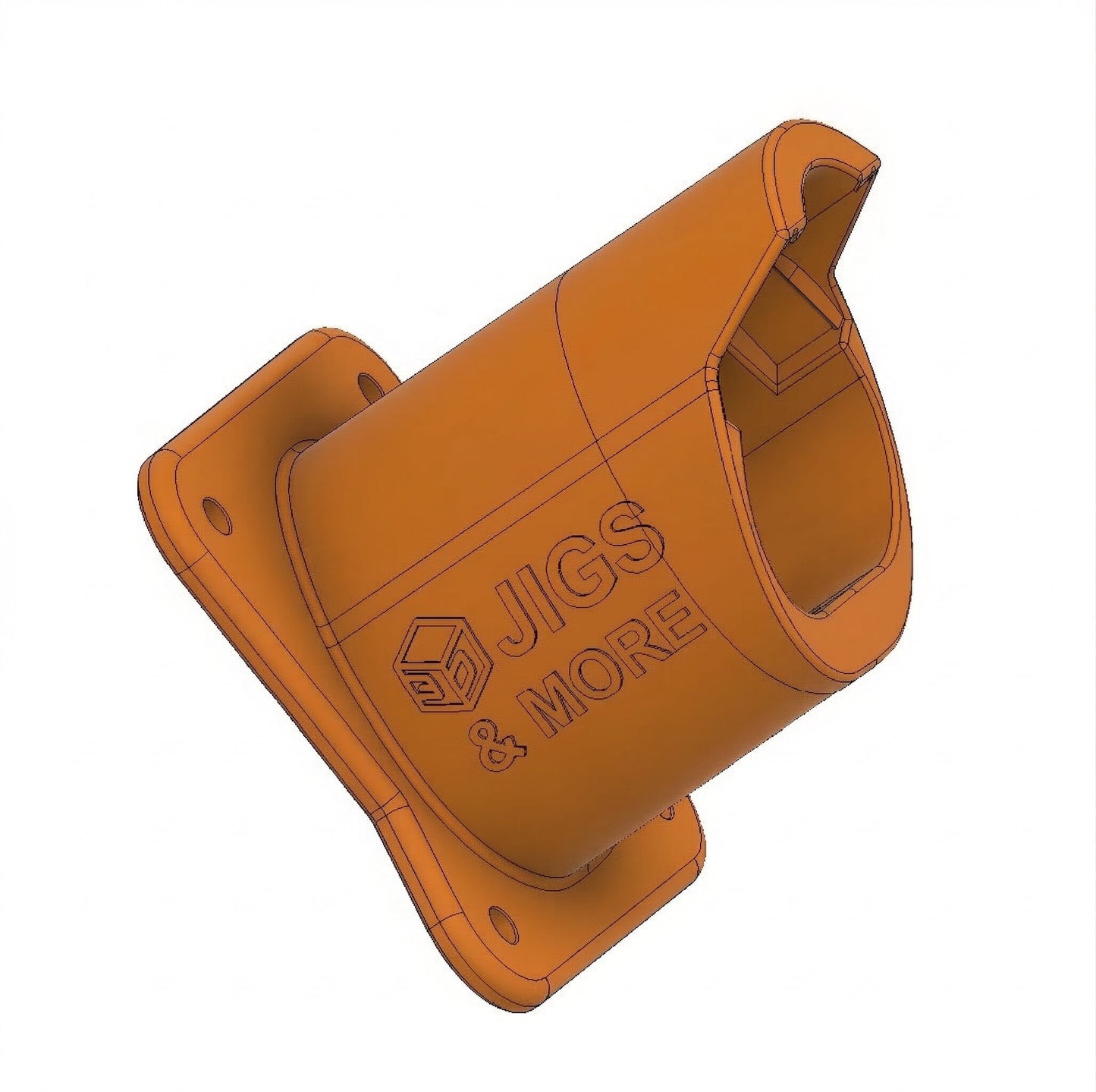 Halter für Milwaukee M12 Akku in Orange