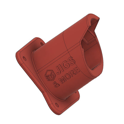 Halter für Milwaukee M12 Akku in Rot