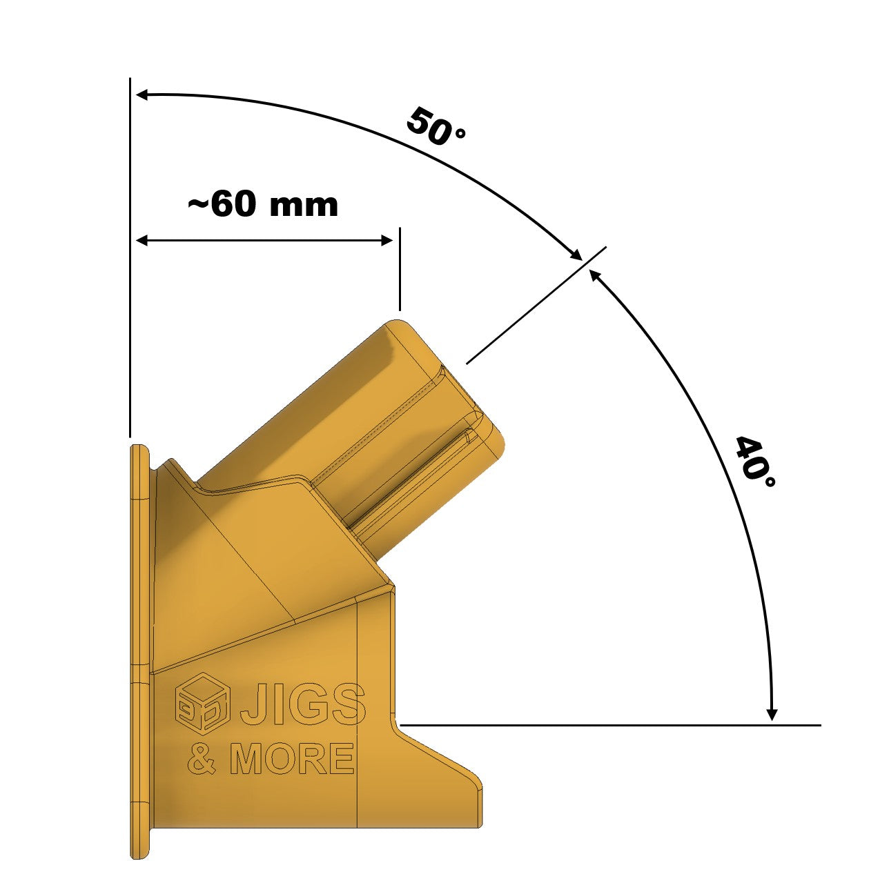 Maße des Halters für BOSCH 12 V