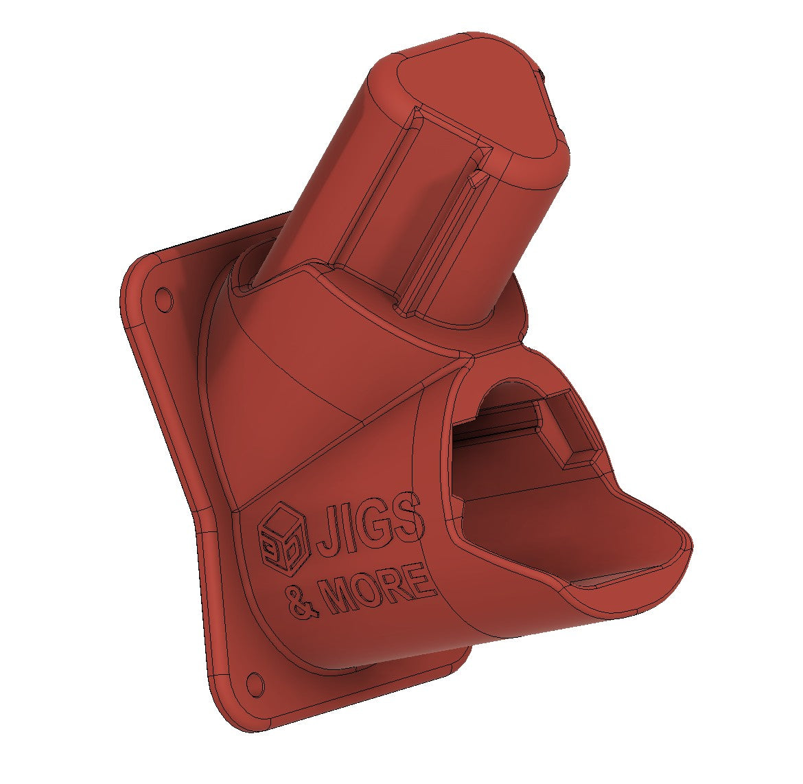 Halter für BOSCH 12 V in Rot