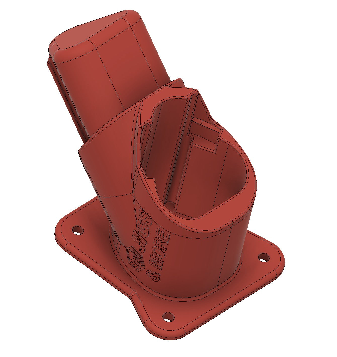 Halter für Milwaukee M12 in Rot