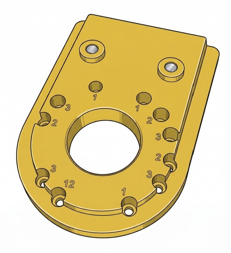 Adapterplatte für Kantenfräsenflansch
