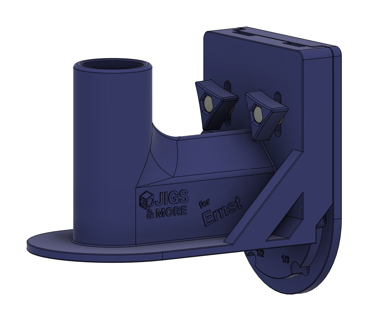 Flansch für Kantenfräse in Blau