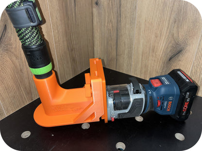 Flansch mit BOSCH GKF 18V-8