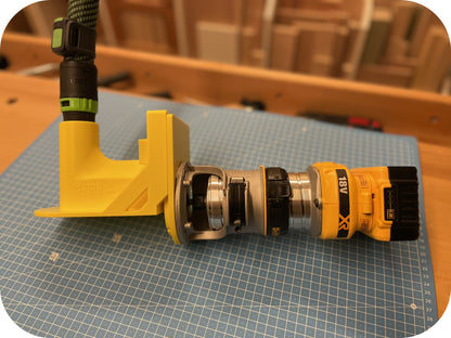 Flansch mit DEWALT DCW60
