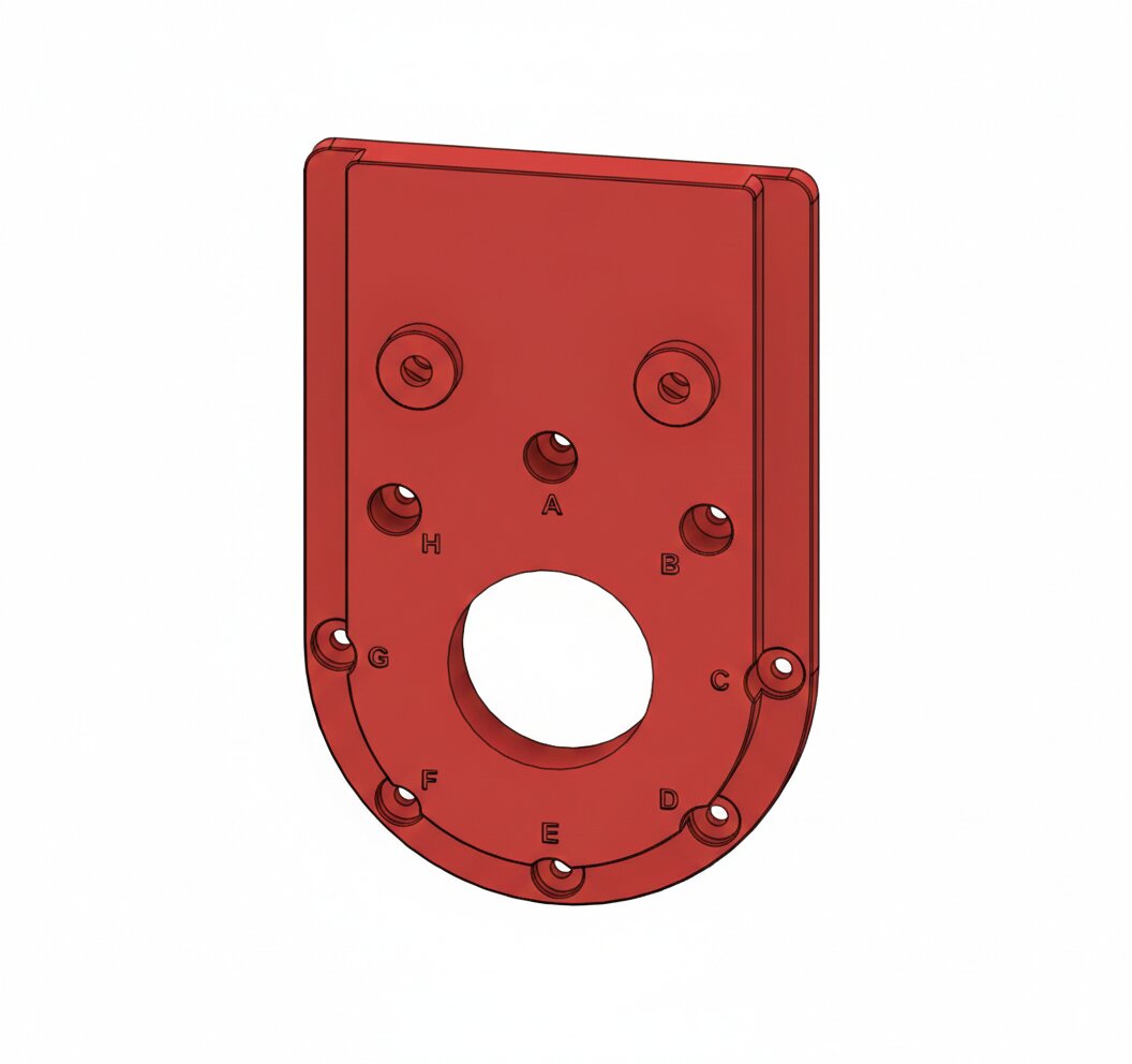 Adapter für DCW60 in Rot