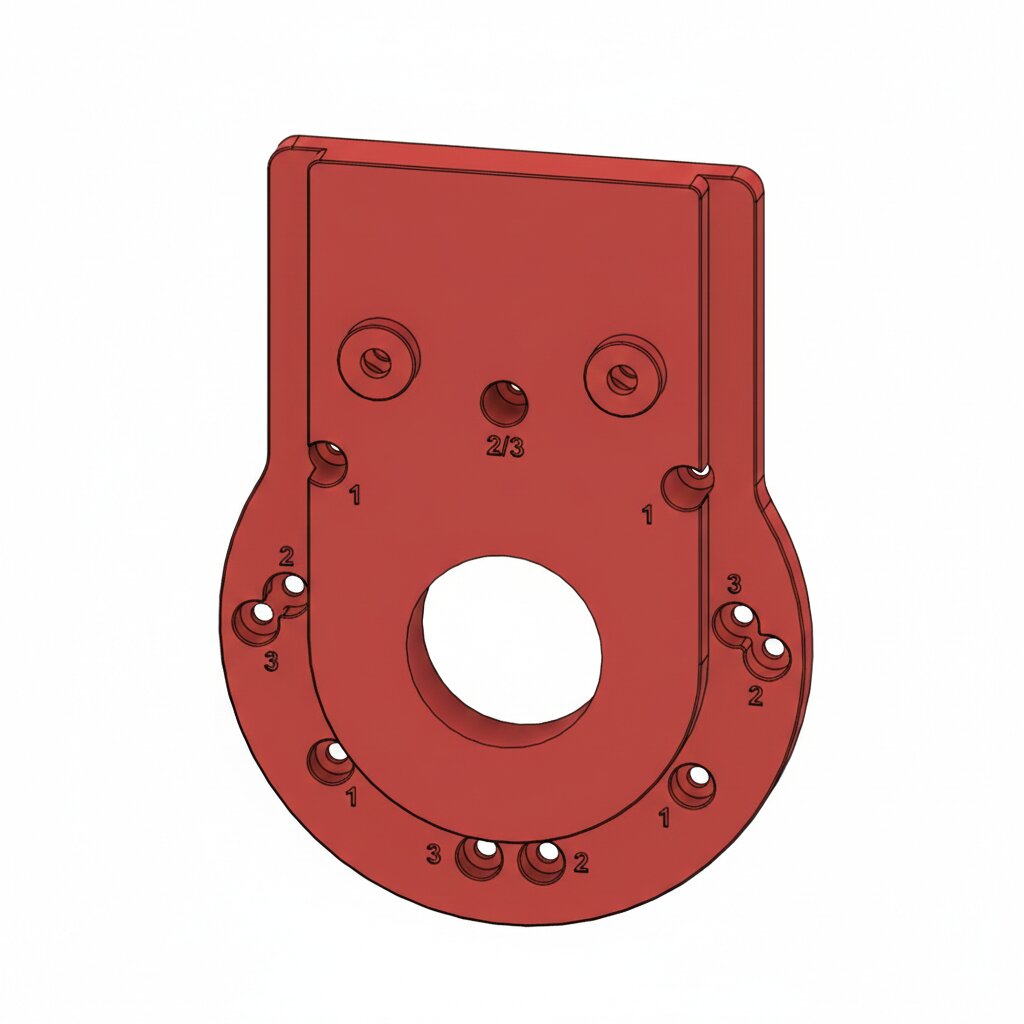 Adapter für GKF 550 in Rot