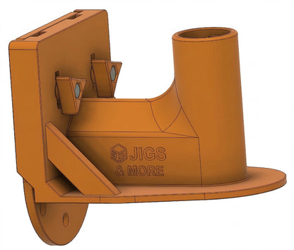 Flansch für Kantenfräse (breite Ausführung) in Orange